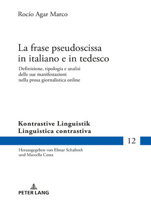 cover image of La frase pseudoscissa in italiano e in tedesco